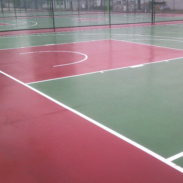 篮球场地地面材料:硅pu篮球场材料