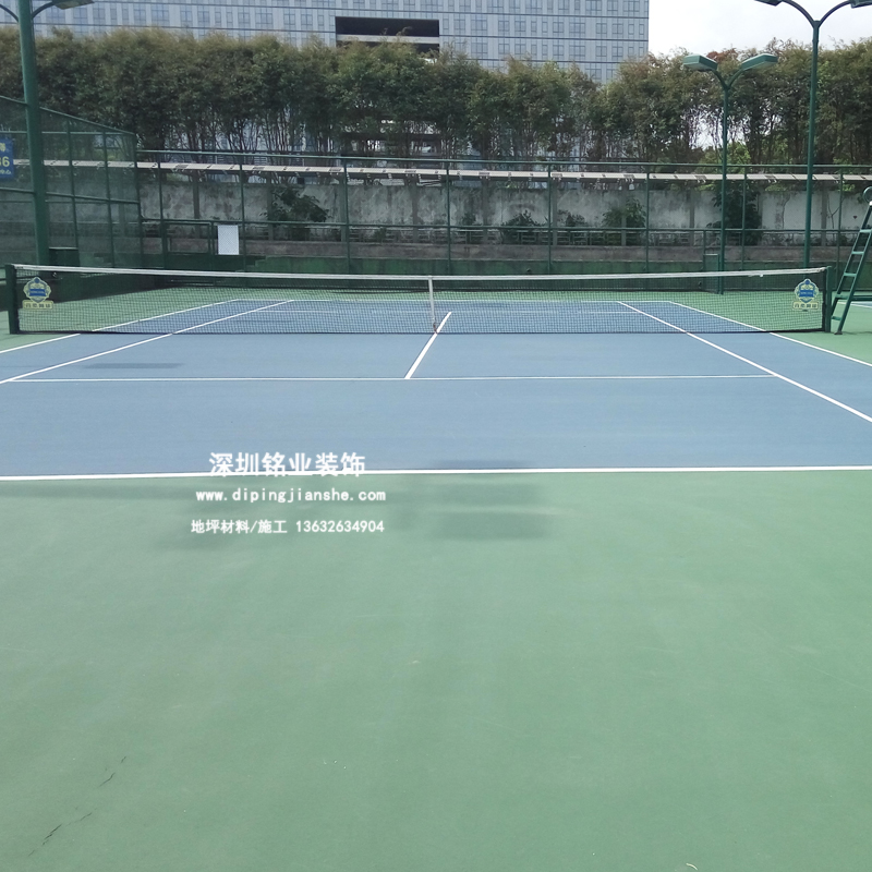深圳众裁俱乐部丙烯酸网球场案例