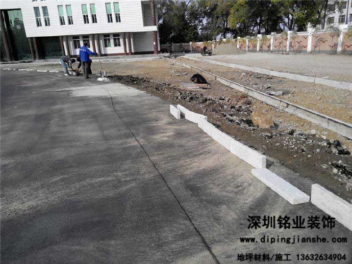 工程实拍——塑胶跑道修建过程