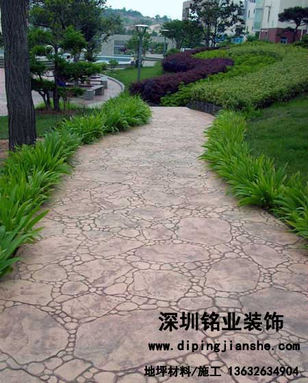 压模地坪创造园林景观意境